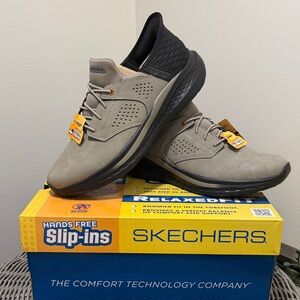 Skechers Men's Tan and Black Slip-Ins Sneakers